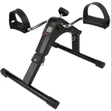 Fitnessbikes, Klappbarer Heimtrainer Bewegungstrainer Pedaltrainer Arm und Beintrainer Trainingsgerät Fitnessgerät mit LCD-Monitor, Fahrradtrainer Fitness-Fahrrad Heimfahrrad (Schwarz)