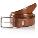 Monti Herren London Gürtel, aus Leder, Cognac, 90