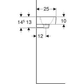 Geberit Renova Plan Handwaschbecken 36 x 25 cm (500382)