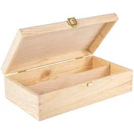 Creative Deco Weinkiste 35 x 20 x 9,5 cm 2-tlg. beige