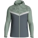 Trainingsjacke mit Kapuze 852 anthra light/mintgrün soft grey L