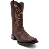 Ferrini Herren Dylan Brandy Quadratische Zehe Leder Cowboy Stiefel