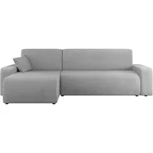Mirjan24 Ecksofa Hellgrau, Textil, 5-Sitzer, L-Form 244x145 cm, Wohnzimmer, Sofas - Couches, Wohnlandschaften, Ecksofas