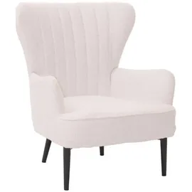 MCW Lounge-Sessel MCW-K37 Bouclé 600 g/m2 70 x 80 x 90 cm Weiß