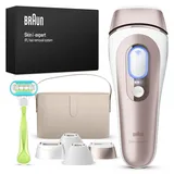 Braun Smart IPL Skin i·expert, Alternative zur Laserhaarentfernung für zu Hause, gratis App, Aufbewahrungsbox, Venus Rasierer, 4 Aufsätze für Gesicht & Körper, 1,5 Jahre seidig-glatte Haut, PL7387