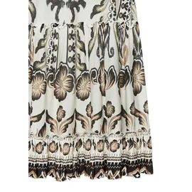Buffalo Volantkleid Sommerkleid Khaki 36