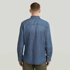 G-Star Clean Slim Hemd - Mittelblau - Herren - XXL