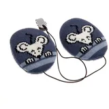 Earbags Kinder Ohrenwärmer Kids, Kindermaus blaugrau, S, 824
