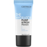 Catrice The Hydrator Plump & Fresh Primer, Weiss, feuchtigkeitsspendend, grundierend, kühlend, für trockene Haut, vegan, ölfrei, ohne Alkohol, ohne Parabene, 1er Pack (30ml)