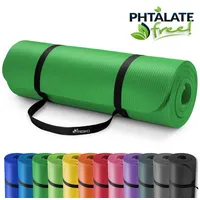 TRESKO Yogamatte Fitnessmatte Gymnastikmatte Pilates 190x100x1,5cm Grün