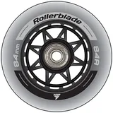 Rollerblade 84MM/SG7 WHEEL/BEARING XT, Clear One Size