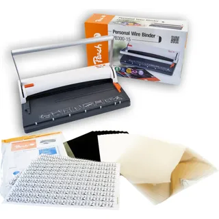 Peach Draht Bindemaschine , 8mm, A4 - PB300-15 incl. 60teil. Starterpack