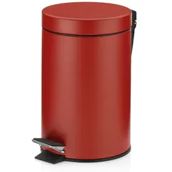 Kosmetikeimer Monaco Metall karminrot 26,0cm 17,0cmØ 3,0l