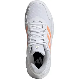 adidas Courtjam Control 3 Tennis Shoes ftwr white/beam orange/crystal white (01F7) 4
