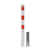 Schake Absperrpfosten Typ 476F, herausnehmbar, Ø 76mm + Dreikantverschluß,