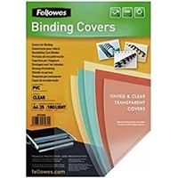 Fellowes 5380001 Deckblatt A4 PVC Deckblätter zum Binden,