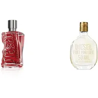 D by Diesel Red Parfüm | Eau de Parfum für Herren 100 ml + Diesel Fuel For Life Homme Eau de Toilette 50ML