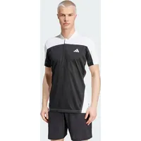 Adidas Tennis HEAT.RDY Pro FreeLift Henley Poloshirt Black / White L