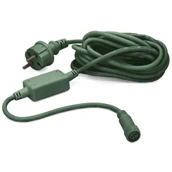 Hellum Netzkabel 5m für "System-Profi" - Lichterketten u. -vorhänge Grün