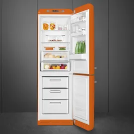 Smeg FAB32ROR6 Retro-Kühl-Gefrierkombination (331 l, 1968 mm hoch, Orange)