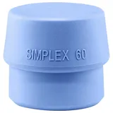 Halder SIMPLEX Kopf-Ø 60mm TPE-soft blau weich