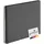Goldbuch 25 525 Spiralalbum Bella Vista, Foto Album 35 x 30 cm - Spirale ⌀ 2,8 cm, Fotoalbum, 40 schwarze Seiten, vorderes Cover aus Leinen, Fotobuch für Bilder und Fotos Grau