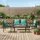 vidaXL Gartenmöbel-Set 4-tlg. Schwarz/Türkis