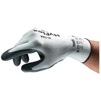 Ansell Schnittschutzhandschuhe HyFlex 11-724 Gr.9 weiß/grau EN 388 Kat.II 12 PA