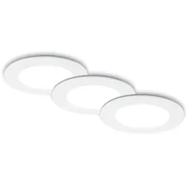 Briloner Di-Ka LED Einbauleuchte Fungo CCT 3er Set weiß Ø 9,2 cm 4,8W dimmbar