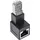 InLine Patchkabel-Adapter Cat.6A RJ45 Stecker/Buchse 90° nach unten gewinkelt