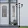 ETC Shop Laterne Aluminium, Glas, Kunststoff, Metall H 194,0 cm Solar 3 flammig schwarz
