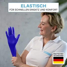 arnomed Nitril XTRA PURE Einmalhandschuhe, puderfrei, violett 354-L , 1 Packung = 100 Stück, Größe L