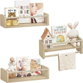 Woltu Kinderregal Woltu 40 x 15 x 14 cm Kiefer massiv beige