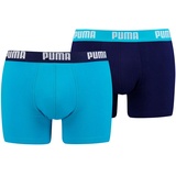 Puma Boxershorts Pack Retropants Blau/Türkis (Gr. M