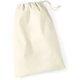 Westford Mill Baumwoll Utensilien Beutel Sportbeutel W115 natural XXS (10 x 15 cm)
