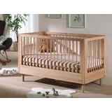 Vipack Gitterbett FORREST Naturfarben ca. 70x140 cm, Echtholz Eiche