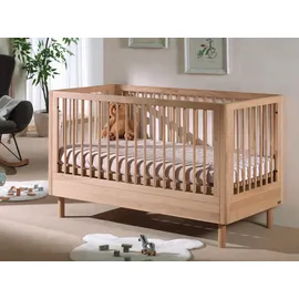 Vipack Gitterbett FORREST Naturfarben ca. 70x140 cm, Echtholz Eiche
