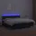 vidaXL Boxspringbett mit Matratze & LED Schwarz 180x200 cm Kunstleder
