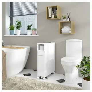 Vicco Toilettenschrank Niva, 18 x 71.3 cm mit ausziehbarem Fach
