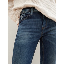 TOM TAILOR Damen Alexa Straight Jeans mit Bio-Baumwolle, blau, - 26
