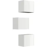 Posseik Badschrank-Set Limes Variable Montage 3-teilig Weiß Hochglanz
