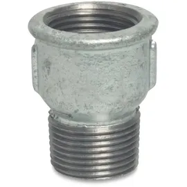 KLASEBO Gewindefitting Temperguss Muffennippel 1/2" IG x 1/2" AG