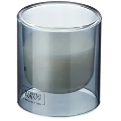 SCHÖNER WOHNEN Kollektion Duftkerze   , blau , Glas,Wachs , Maße (cm): H: 8,5  Ø: 7.5