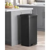 Songmics Mülleimer 68 l Schwarz