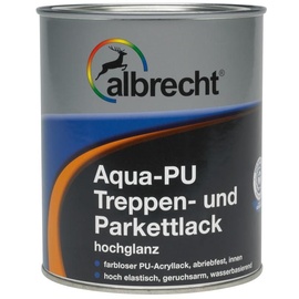 Albrecht Aqua PU-Treppen- und Parkettlack 750 ml farblos glänzend