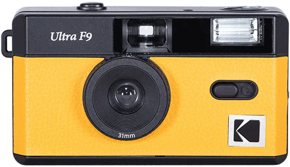 Film Kamera Ultra F9 Black/Yellow analoge Kleinbildkamera