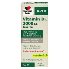 Doppelherz Pure Vitamin D3 2000 I.E. Tropfen 9,2 ml 