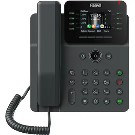 Fanvil V62W, IP-Telefon, Schwarz, Kabelgebundenes Mobilteil, SIP-Info, 12 Zeilen