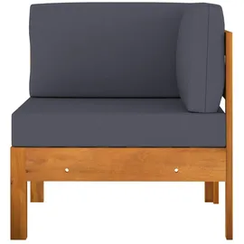 vidaXL Garten-Lounge-Set 2-tlg. dunkelgrau Akazienholz