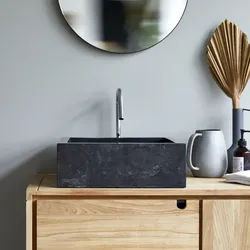 Marmorwaschbecken für Ihr Badezimmer Slats Dark Grey
